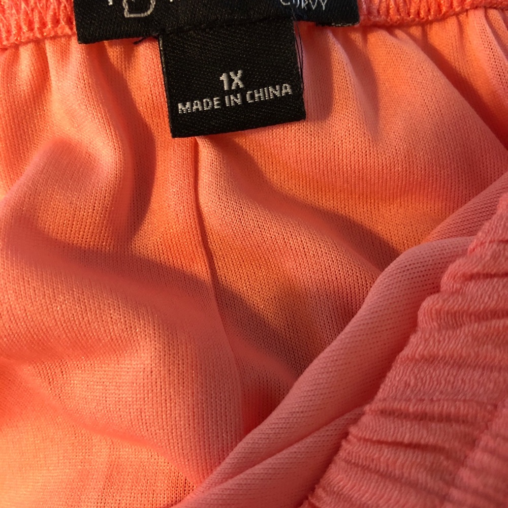 NWT New Direction 1X Coral Maxi Skirt - Picture 5 of 5
